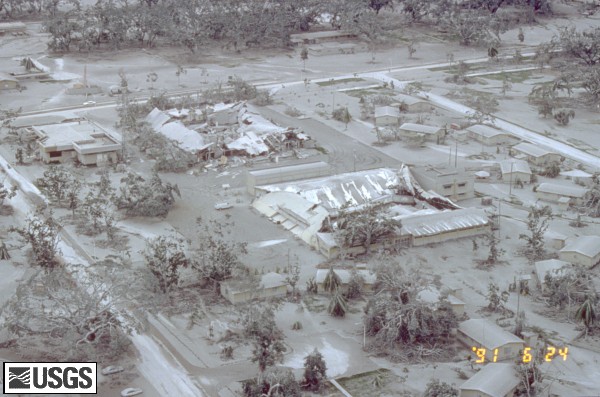 Lahar covering Clark Air Base