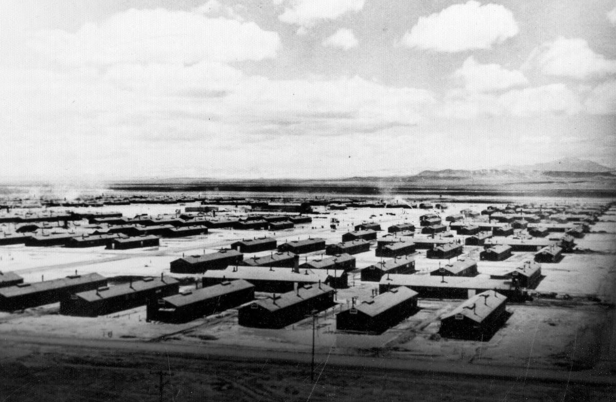 Figure 2: The view of the Topaz War Relocation Center, a Japanese Internment Camp in central Utah. Image from Utah State Historical Society
