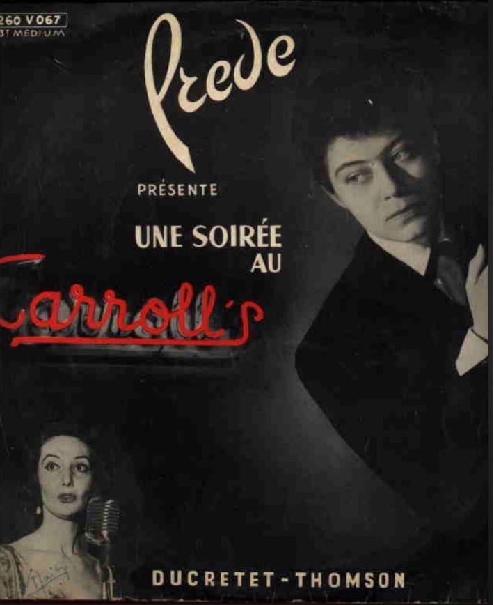 an album cover featuring Frede and partner Miki Leff at Le Carroll's in 1956.