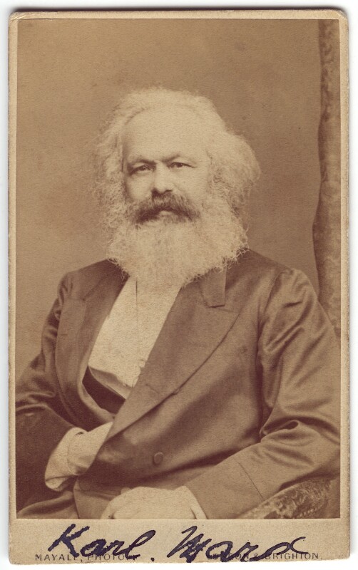 Signed photo of Karl Marx