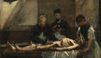 A painting by Henri Gervex titled Study for "Autopsy at the Hôtel-Dieu", 1876