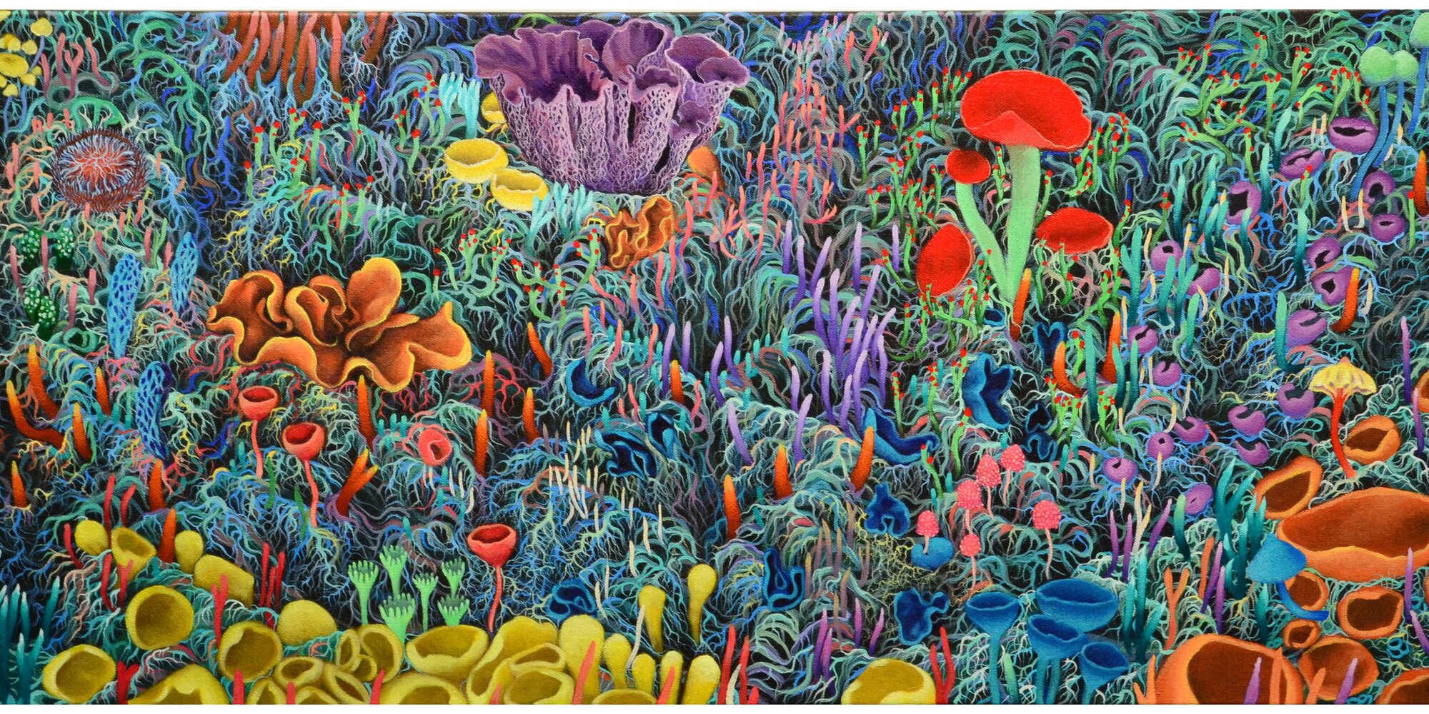 Mycelium Matrix painting-Greg Allen