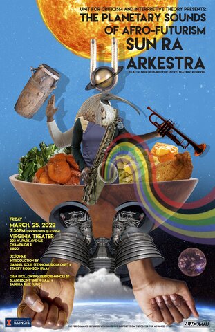 The Sun Ra Arkestra, led by Marshall Allen, will perform at the Virgina Theatre on March 25, 2022. The concert will start at 7:30 pm CST. Tickets are free but required for entry.