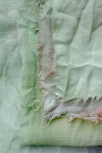 Image of green fabrics